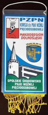 Proporczyk XIV Halowe Mistrzostwa woj.opolskiego w piłce pięcioosobowej Ogniwo TKKF Szóstka Opole
