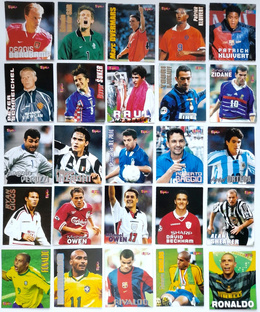 Karty Słynni zagraniczni piłkarze 1998-1999 - 27 sztuk (Bravo Sport)