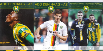 Programy meczowe ADO Den Haag – AZ Alkmaar i Heracles Almelo, Eredivisie (2012-2015)