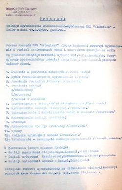 Sprawozdania i dokumenty z działalności ZKS Włókniarz Zelów (1968 i 1972)