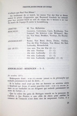 Anderlecht Mistrz 1973-1974