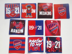 Naklejki wlepki RKS Raków Częstochowa - zestaw 20 sztuk (produkt oficjalny)