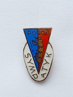 Pogoń Szczecin sympatyk biała (emalia)