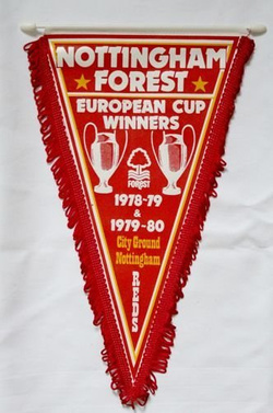 Proporczyk Nottingham Forest - Zwycięzca Pucharu Europy 1979 i 1980