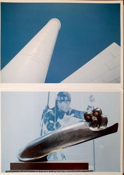 2 Pocztówki Muzeum Olimpijskie w Lozannie