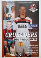 Program mecz Crusaders Belfast - Rosenborg Trondheim, Liga Europy (4.7.2013)