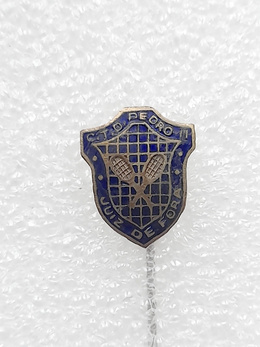 Odznaka Clube de Tenis Dom Pedro II Juiz de Fora (Brazylia, emalia)