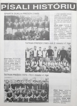 95 lat piłki nożnej w Preszowie 1898-1993 (Słowacja)