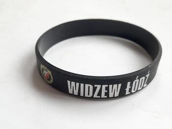 Opaska na rękę Widzew Łódź, czarna (produkt oficjalny)