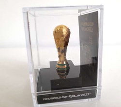 Replika miniatura trofeum Mistrzostwa Świata w gablotce (produkt oficjalny)