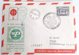 Koperty FDC Zawody Balonowe - Międzynarodowe Targi Poznańskie 1964 i 1965 (Polska)