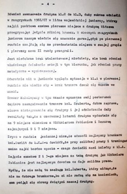 Sprawozdania i dokumenty z działalności ZKS Włókniarz Zelów (1968 i 1972)