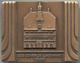 Medal siedziba Międzynarodowy Komitet Olimpijski Hotel-de-Ville Lausanne 1989