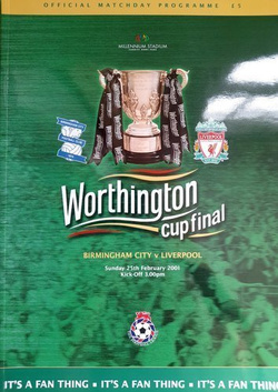 Program Birmingham City - Liverpool FC Finał Pucharu Ligi Angielskiej (25.02.2001)