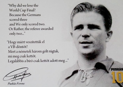 Pocztówki Ferenc Puskas cytaty (4 sztuki)