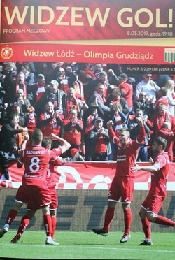 Program Widzew Łódź - Ruch Chorzów i Olimpia Grudziądz II liga (04 i 08.05.2019)