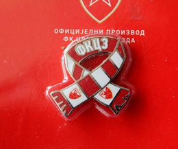 FK Crvena Zvezda Belgard zestaw trzech odznak (produkt oficjalny)