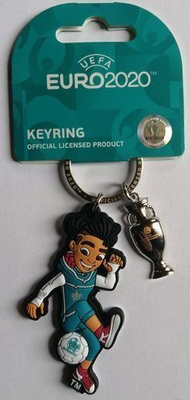 Brelok trofeum Euro 2020 i maskotka Skillzy (produkt oficjalny)