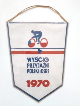 Proporczyk Kolarski Wyścig Przyjaźni Polska - Czechosłowacja 1970