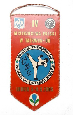 Proporczyk IV Mistrzostwa Polski w Taekwon-do (Lublin, 5-6.10.1985)