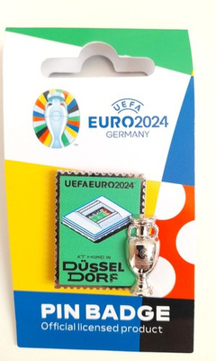 Odznaka miasto-gospodarz Düsseldorf UEFA Euro 2024 Niemcy (produkt oficjalny)