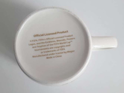 Duży kubek porcelanowy Mistrzostwa Świata Katar 2022 biały (produkt oficjalny)