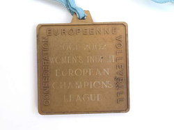 Medal złoty Liga Mistrzów Indesit CEV kobiet w siatkówce 2001-2002