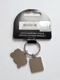 Brelok Finał Ligi Mistrzów Londyn 2011 FC Barcelona - Manchester United trofeum i logo (produkt oficjalny)
