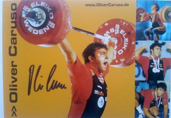 Zdjęcie z autografem Oliver Caruso - podnoszenie ciężarów (medalista Igrzysk Atlanta 1996)