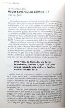 Benfica Lizbona w europejskich pucharach
