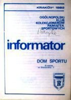 Informator Ogólnopolskiego Klubu Kolekcjonerów Pamiątek Sportowych - nr 6 (1982)