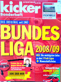 Skarb Kibica 1. i 2. Bundesliga sezon 2008/2009 (magazyn Kicker)