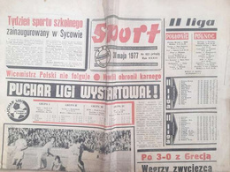 Gazeta Sport - start Pucharu Ligi w piłce nożnej (30.5.1977) 