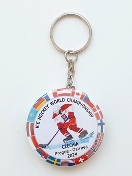 Brelok z otwieraczem Mistrzostwa Świata w hokeju na lodzie Grupa A, Czechy 2024. Reprezentacja Polski
