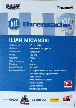 Zestaw 33 zdjęć drużyna Karlsruher SC 2013-2014 (z oryginalnymi autografami)