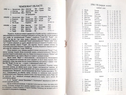 Program Informator Futbol 1994-95. Szachtar Czerwonogród i Szachta Sosniwka (Ukraina)