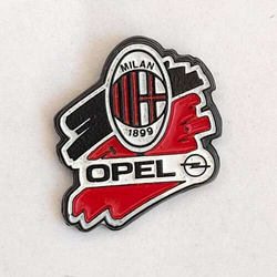 Odznaka AC Milan herb i sponsor Opel (lakier)