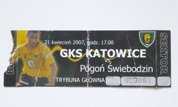 Bilet mecz GKS Katowice - Pogoń Świebodzin, III liga (21.4.2007)