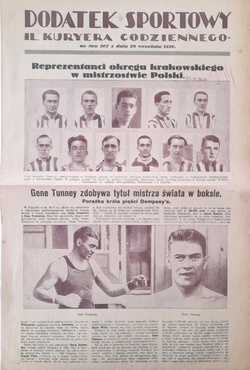 Dodatek Sportowy Ilustrowanego Kuryera Codziennego - 19 numerów (sierpień-grudzień 1926)