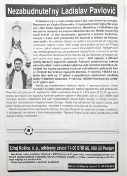 95 lat piłki nożnej w Preszowie 1898-1993 (Słowacja)
