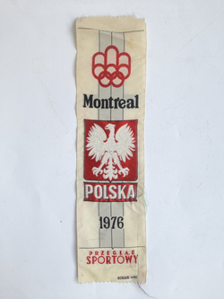 Proporczyk Reprezentacja Polski Igrzyska Olimpijskie Montreal 1976