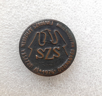 Odznaka  IV Igrzyska Młodzieży Szkolnej SZS Województwa Gdańskiego (1976)