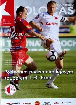 Program SK Slavia Praga - 1.FC Brno Gambrinus Liga (29.11.2009)