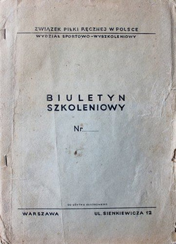 Związek Piłki Ręcznej w Polsce. Biuletyn Szkoleniowy (1962)