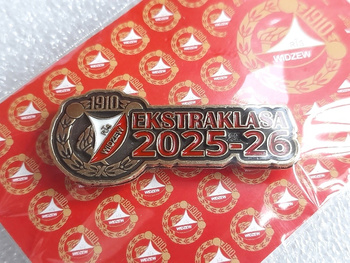 Odznaka RTS Widzew Łódź. Ekstraklasa 2025-2026 (limitowana, numerowana edycja)
