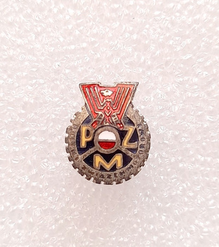 Odznaka Polski Związek Motorowy (PRL, emalia, na śrubę)