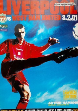 Program Liverpool FC - West Ham United Londyn Premier League (03.02.2001)