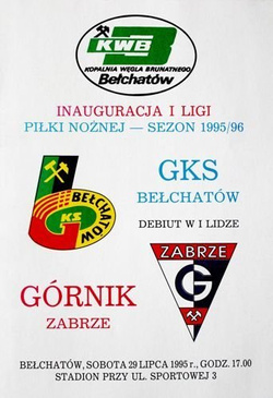 Program GKS Bełchatów - Górnik Zabrze I liga (29.07.1995)