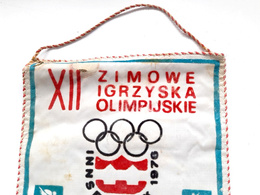 Proporczyk XII Zimowe Igrzyska Olimpijskie Innsbruck 1976, duży (PRL)