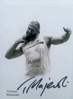 Zdjęcie z autografem Tomasz Majewski, pchnięcie kulą (złoty medalista Igrzysk Pekin 2008 i Londyn 2012)